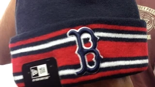 Red Sox AC-ONFIELD Navy Knit Beanie Hat by New Era