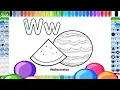 Coloring Pages for Kids Alphabet letter W Coloring Sheets Watermelon Coloring Pictures Free Co