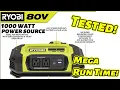Ryobi 80v 1000watt Power Source MEGA POWER