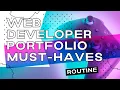 Web Developer Portfolio Must-Haves
