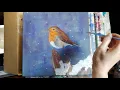 Download Lagu Acrylic Painting Demonstration - Robin in the Snow