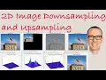 2D Image Downsampling and Upsampling Explained with Examples