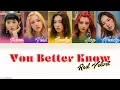 Download Lagu Red Velvet 레드벨벳 - You Better Know HAN|ROM|ENG Color Codeds