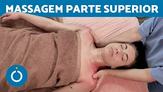 MASSAGEM ESPORTIVA para RECUPERAÇÃO MUSCULAR (Peitoral, Ombros e Cervical) 🫨 Massagem Relaxante
