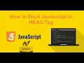 How to Work Javascript In HEAD Tag Nexample