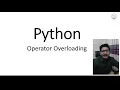 L15 Python OOP Operator Overloadding Part-1 of 2 Bangla