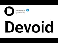 Devoid Meaning In English
