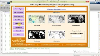 Currency Recognition Using Matlab Project Code