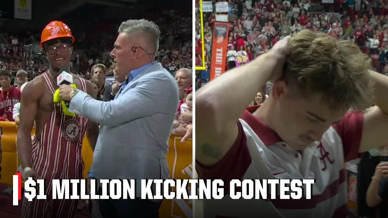 $1 MILLION on the line! 💰 Pat McAfee's kicking contest ends in HEARTBREAK 😭 | College GameDay