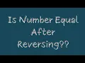 LeetCode Number After Double Reversal Easy Explanation with Python Code