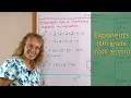 Introduction to exponents 6th grade math