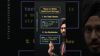 Ways to Write Multi-line Strings