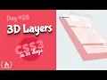 3d Layer Effect CSS Tutorial Day 26 of CSS3 in 30 Days