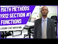 Math Methods VCE Section Lesson 1 Functions Set Notations
