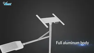 AN-SSL-I Solar Street Light: Split Type LiFePO4 Solar Street Light Longest Life 10+ Years!