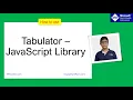 tabulator js tutorial tabulator js example