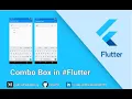 Flutter Dropdown Textfield in One Widget Combo Box