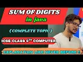 Java program to find Sum of Digits how to calculate sum of digits in java Digit extraction program