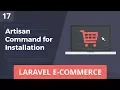 Laravel E-Commerce - Artisan Command for Installation