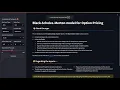 Black-Scholes Option Pricing Calculator CS50P Final Project Python Streamlit for Finance