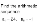 Find the Arithmetic Sequence Given Two Terms