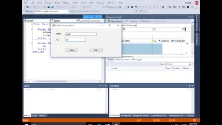 Name and Age Input in Visual Studio