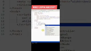 9 javascript while loop in javascript
