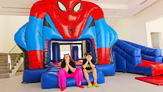 Ali'nin yeni evini Trambolin Zıplama Parkına çevirdik | Trampoline Park in My House!