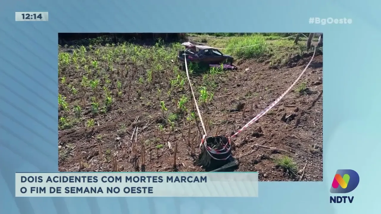 Dois acidentes com mortes marcam o fim de semana no Oeste de SC