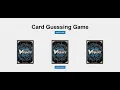 Simple Card Guessing Game in JavaScript