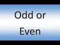 Java Program to check whether the entered number is odd or even by user defined method