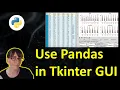 Pandas DataFrame in Tkinter Python GUI -