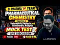 D.Pharma 1st Year Ph. Chemistry 2026-27 | Chapter 2 – Volumetric & Gravimetric Analysis | Mock Test