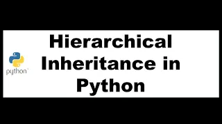Python Bangla Tutorials 52 Hierarchical Inheritance