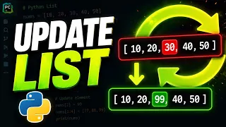 Python Update List Elements Easy Update Single Multiple Elements Python List Tutorial