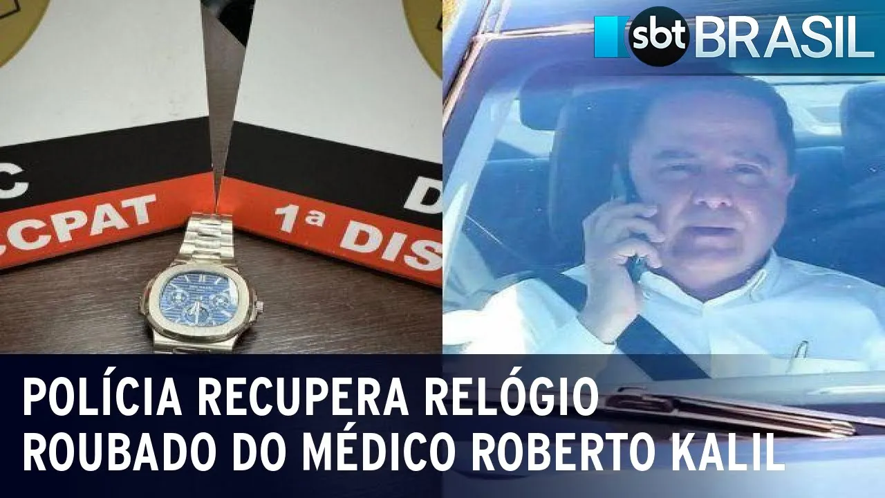 Polícia recupera relógio de R$ 1 milhão roubado do médico Roberto Kalil | SBT Brasil (04/01/24)
