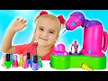 Download Lagu Alice plays with makeup toys and other stories for kids