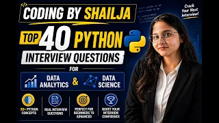 Top 40 Python Interview Questions Coding By Shailja