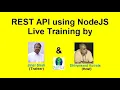REST API using NodeJS REST API Tutorial NodeJS Tutorial REST API Training