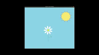 How to draw sun and a flower