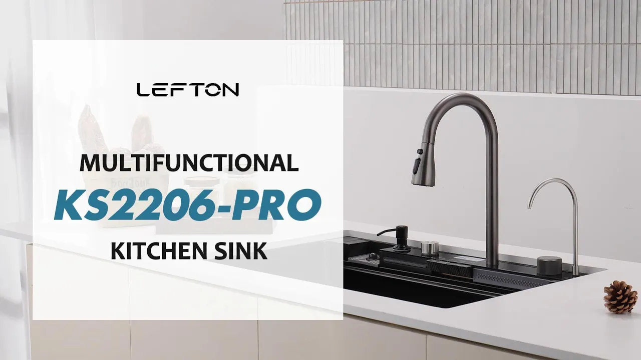 Lefton — LEFT ON KS2206-PRO Multifunctional Kitchen Sink (YouTube video ad)
