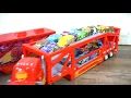Disney Cars Minis and Mack Haulers Race 3 Tracks for Mini Florida 500 Championship