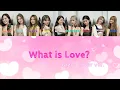 Lagu What is Love?(TWICE)  NiziU cover ver.歌割り