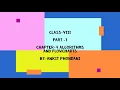 Class 8th part 1 chapter 4 algorithms and flowcharts