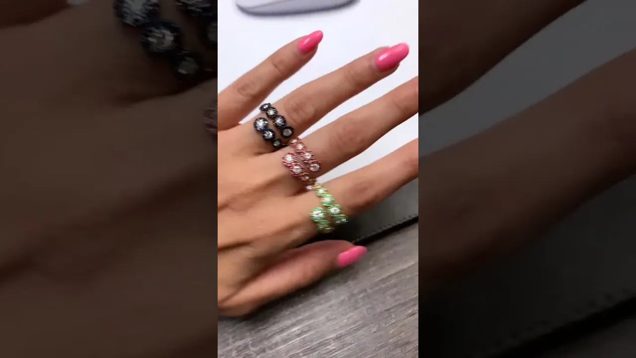 14K Open Bypass Diamond & Turquoise Ring
