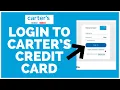 How To Login to Carter s Credit Card Credit Card Login 2021
