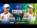 LIVE Swiatek vs Rybakina FINAL WTA Toronto 2026 Live Score Match Stats