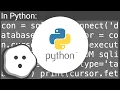 List of tables db schema dump etc using the Python sqlite3 API