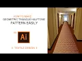 How to make Geometric triangle halftone pattern Adobe Illustrator I Textile Design