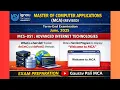 MCS051 What is Servlet Use of doGet doPost method Servlet program to display Welcome to MCA